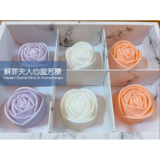 紓壓療癒& 滋潤保濕精油玫瑰手工皂教學