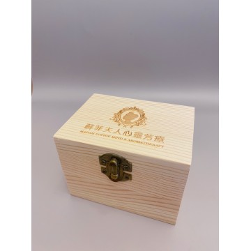 精油原木6格收納盒(蘇菲夫人LOGO)